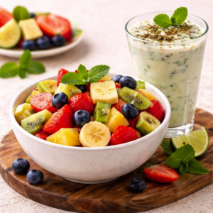 Fresh & Light Combo - Fresh Fruit Power Bowl + Masala Chaas Cooler