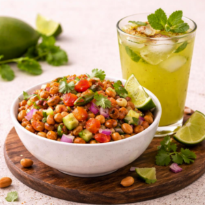 Nutri Snack Combo - Healthy Peanut Snack Bowl + Aam Panna Cooler