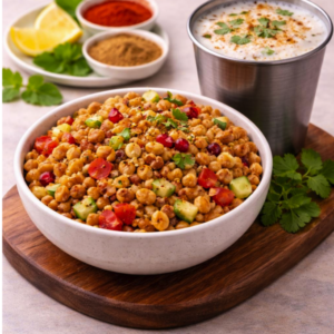 Desi Health Combo - Healthy Peanut Snack Bowl + Masala Chaas Cooler